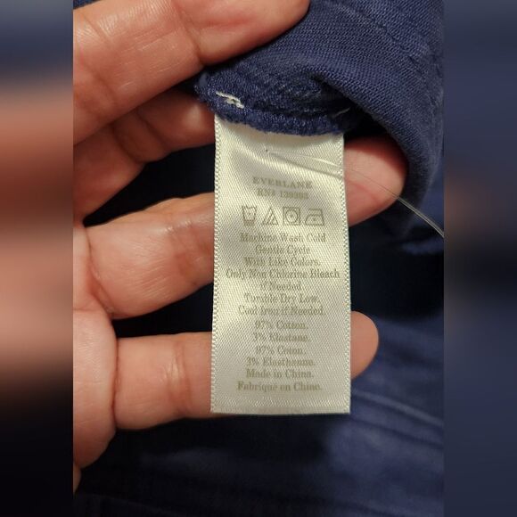 Everlane The Utility Wide Leg Pant in Navy Size 00 - Picture 5 of 13